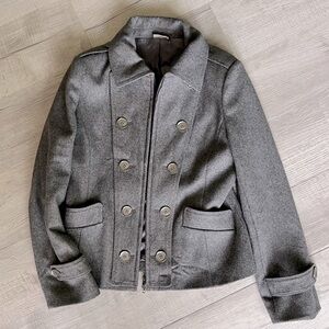 Georgiou Studio Women’s Grey Wool Peacoat